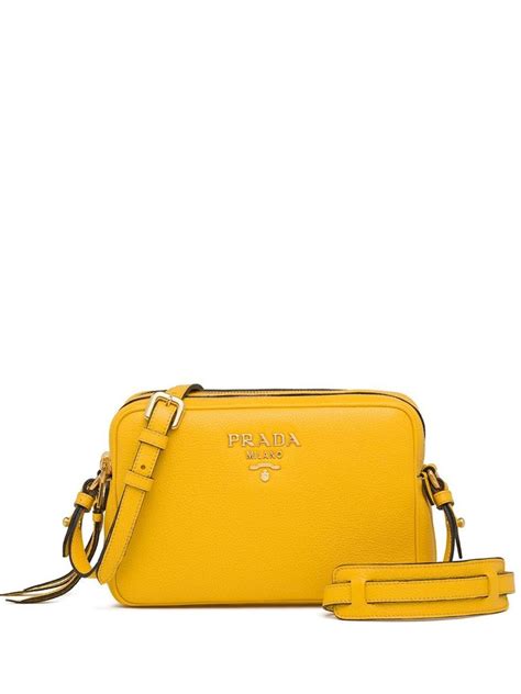 Sunny Yellow Leather Bucket Bag 